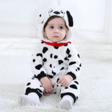 Baby Boys Girls Onesie Dalmatians Spotty Dog Cosplay Costume Flannel Warm Black White Cute Animal Kigurumis Kids Jumpsuit Pajama Baby Boys Girls Onesie Dalmatians Spotty Dog Cosplay Costume Flannel Warm Black White Cute Animal Kigurumis Kids Jumpsuit Pajama