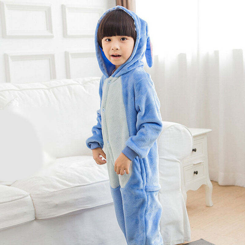 Stitch Cartoon Jumpsuit Kigurumis Onesie Sleepwear