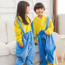 Minions Onesie For Kids Cute Pajama Party Suit Flannel Warm Sleepwear Winter Festival Play Costume Fashion Funny Pyjama Boy Girl Minions Onesie For Kids Cute Pajama Party Suit Flannel Warm Sleepwear Winter Festival Play Costume Fashion Funny Pyjama Boy Girl
