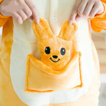 Kangaroo Kigurumis Onesie Orange Cartoon Pajama Warm Jumpsuit Kangaroo Kigurumis Onesie Orange Cartoon Pajama Warm Jumpsuit