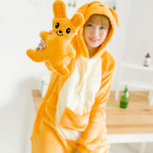 Kangaroo Kigurumis Orange Cartoon Animal Onesie Women Girl Adult Couple Pajama Winter Party Cute Funny Flannel Warm Jumpsuit Kangaroo Kigurumis Orange Cartoon Animal Onesie Women Girl Adult Couple Pajama Winter Party Cute Funny Flannel Warm Jumpsuit