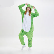 Frog Kigurumis Onesie Soft Warm Pajamas for Adult Women Frog Kigurumis Onesie Soft Warm Pajamas for Adult Women