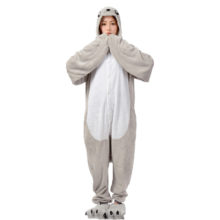 Animal Pajama Sea Lion Onesie Men Women Adult Kigurumis Gray Jumpsuit Overall Flannel Warm Soft Lovely Onepiece Winter Sleepwear Animal Pajama Sea Lion Onesie Men Women Adult Kigurumis Gray Jumpsuit Overall Flannel Warm Soft Lovely Onepiece Winter Sleepwear