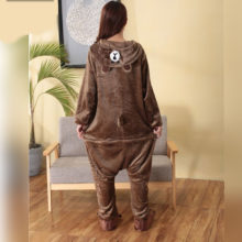 Bear Onesie Women Men Adult Pajama Overalls Animal Bear Kigurumis Loose Style Carnival Party Suit Winter Sleepwear Bear Onesie Women Men Adult Pajama Overalls Animal Bear Kigurumis Loose Style Carnival Party Suit Winter Sleepwear