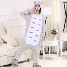 Totoro Onesie Adult Kigurumis Men Women Pajama Gray Cat Cartoon Overall Party Suit Flannel Thicker Warm Soft High Quality Totoro Onesie Adult Kigurumis Men Women Pajama Gray Cat Cartoon Overall Party Suit Flannel Thicker Warm Soft High Quality