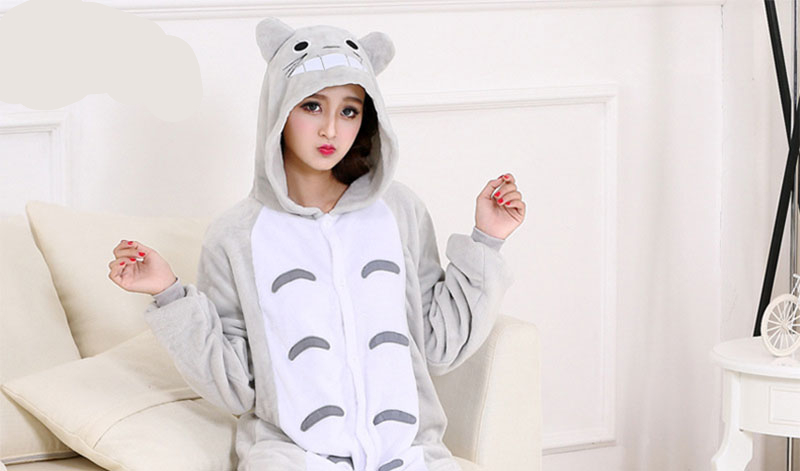 Totoro Cartoon Cat Kigurumi Onesie Pajama Costume