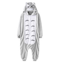 Totoro Onesie Adult Kigurumis Men Women Pajama Gray Cat Cartoon Overall Party Suit Flannel Thicker Warm Soft High Quality Totoro Onesie Adult Kigurumis Men Women Pajama Gray Cat Cartoon Overall Party Suit Flannel Thicker Warm Soft High Quality