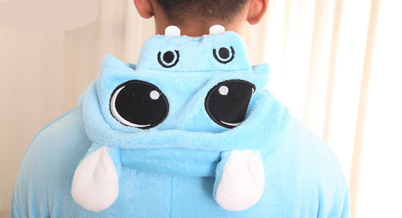 Animal Hippo Kigurumi Onesie Cartoon Pajama Jumpsuit