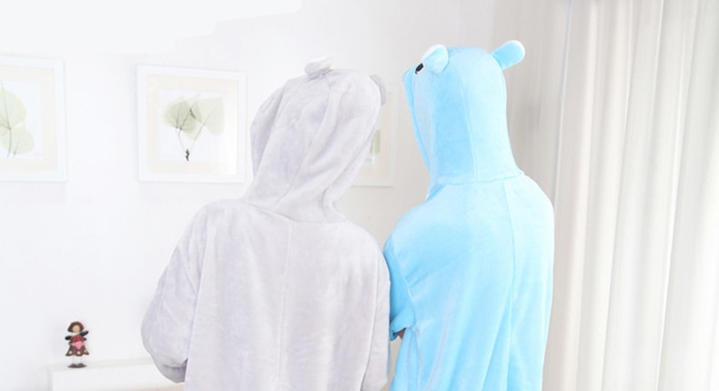 Animal Hippo Kigurumi Onesie Cartoon Pajama Jumpsuit