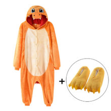 Anime Charizard Kigurumis Charmander Character Onesie Women Men Adult Funny Pajama Flannel Warm Sleepwear with Slippers Overall Anime Charizard Kigurumis Charmander Character Onesie Women Men Adult Funny Pajama Flannel Warm Sleepwear with Slippers Overall
