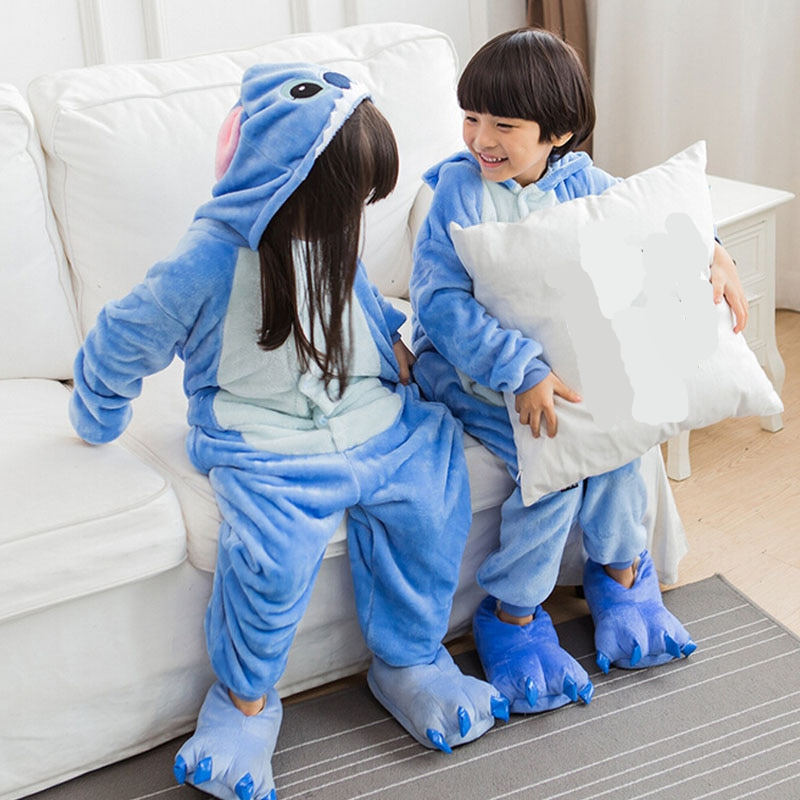 Stitch Unicorn Kigurumi Onesie Halloween Costume For Boys And Girls