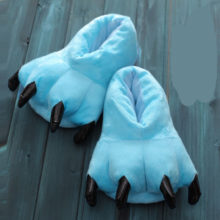 Animal Paw Slippers Warm Soft Plush Winter Indoor Shoes Animal Paw Slippers Warm Soft Plush Winter Indoor Shoes