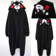 HKSNG Kumamon Bear Pajamas Animal Winter Women Ladies Onesies Adult Black Bear Cosplay Homewear Footie For Christmas Party Kigur HKSNG Kumamon Bear Pajamas Animal Winter Women Ladies Onesies Adult Black Bear Cosplay Homewear Footie For Christmas Party Kigur