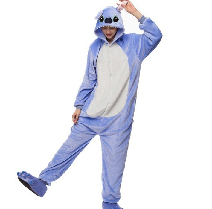 Kigurumi Onesie Cartoon Stitch Lion Pajama Costume