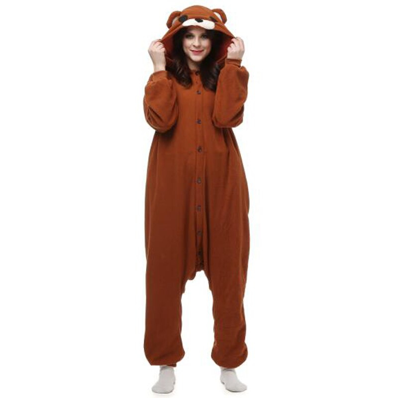 Kigurumi Onesie Brown Teddy Bear Pajama Costume