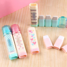 Cute Kawaii Heart Flower Rubber Erasers Lovely Stripe Pencil Eraser For Kids Gift Creative Korean Stationery Novelty Item Cute Kawaii Heart Flower Rubber Erasers Lovely Stripe Pencil Eraser For Kids Gift Creative Korean Stationery Novelty Item
