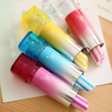 Eraser Lovely Kids Children Child Lipstick Shaped Eraser Student Stationery Xmas Gift ластик Eraser Lovely Kids Children Child Lipstick Shaped Eraser Student Stationery Xmas Gift ластик