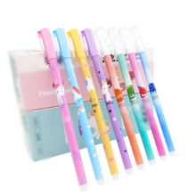 12Pcs/set Unicorn Erasable Pen Blue Black Ink Writing Pens Washable handle For School Office Stationery Supplies Exam Spare 12Pcs/set Unicorn Erasable Pen Blue Black Ink Writing Pens Washable handle For School Office Stationery Supplies Exam Spare