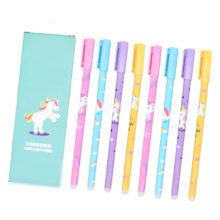 12Pcs/set Unicorn Erasable Pen Blue Black Ink Writing Pens Washable handle For School Office Stationery Supplies Exam Spare 12Pcs/set Unicorn Erasable Pen Blue Black Ink Writing Pens Washable handle For School Office Stationery Supplies Exam Spare