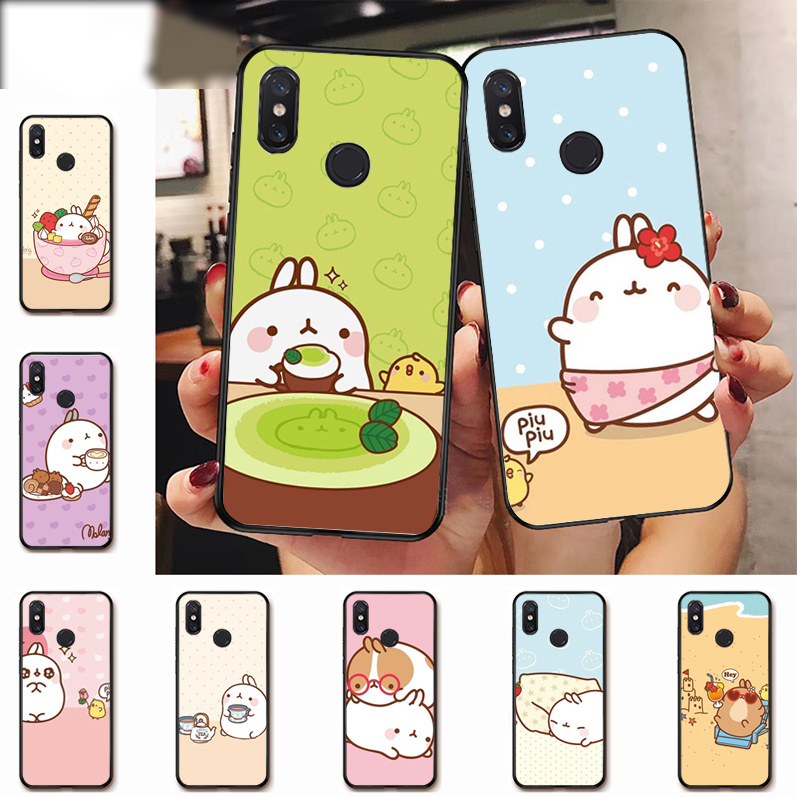 Kawaii Tea With Molang Cupcake Luxury Cell Phone Case Cover ...