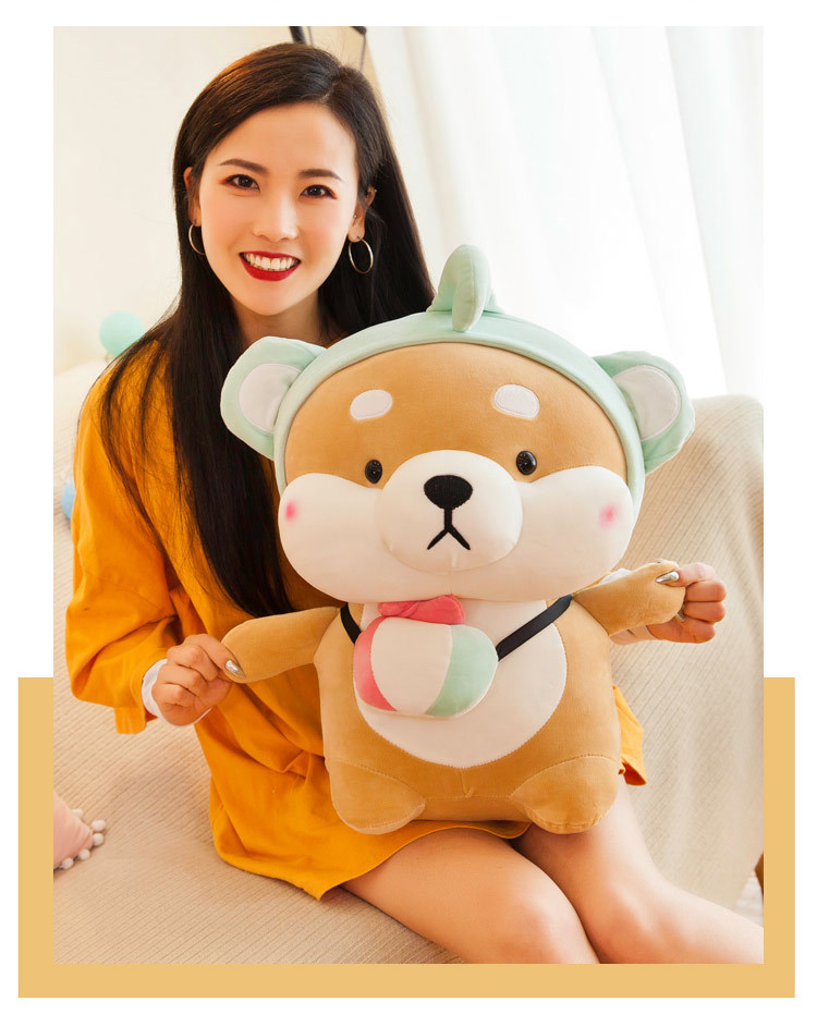 Kawaii Dog Plush Stuffed Soft Toy Pillow Cushion Doll