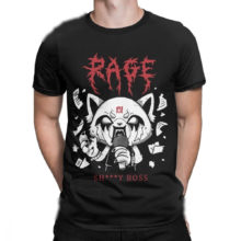 Men Aggretsuko Aggressive Retsuko Karaoke Rage Mood T Shirt Pure Cotton Tops Unique Short Sleeve Tees Plus Size T-Shirt Men Aggretsuko Aggressive Retsuko Karaoke Rage Mood T Shirt Pure Cotton Tops Unique Short Sleeve Tees Plus Size T-Shirt