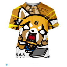 SONSPEE T-shirts Aggretsuko 3D Print Men Women Casual Hip Hop Streetwear Harajuku Funny Cartoon Tv Series Tees Tops Shirt SONSPEE T-shirts Aggretsuko 3D Print Men Women Casual Hip Hop Streetwear Harajuku Funny Cartoon Tv Series Tees Tops Shirt