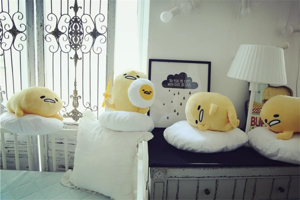 Kawaii Gudetama Lazy Egg Soft Plush Large Doll Pillow