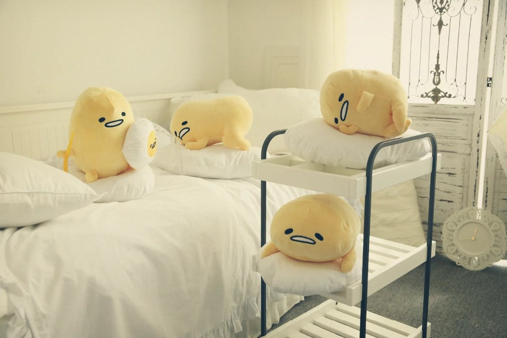 Kawaii Gudetama Lazy Egg Soft Plush Large Doll Pillow