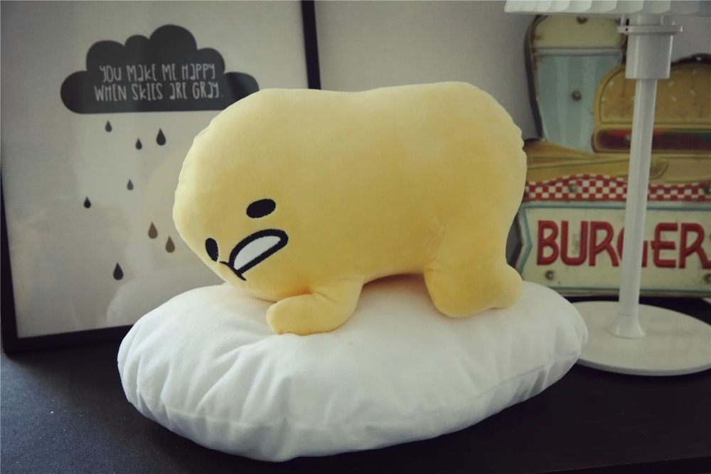 Kawaii Gudetama Lazy Egg Soft Plush Large Doll Pillow