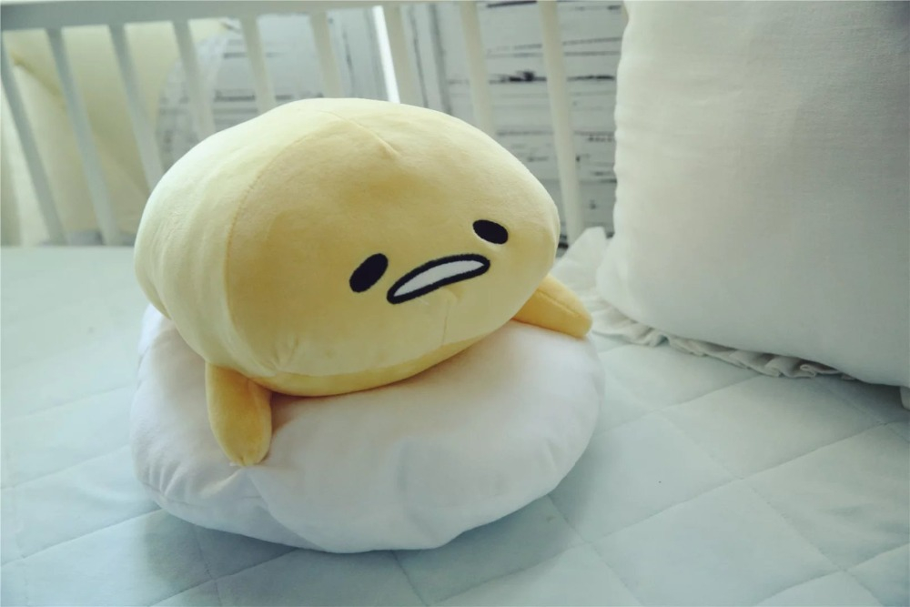 Kawaii Gudetama Lazy Egg Soft Plush Large Doll Pillow