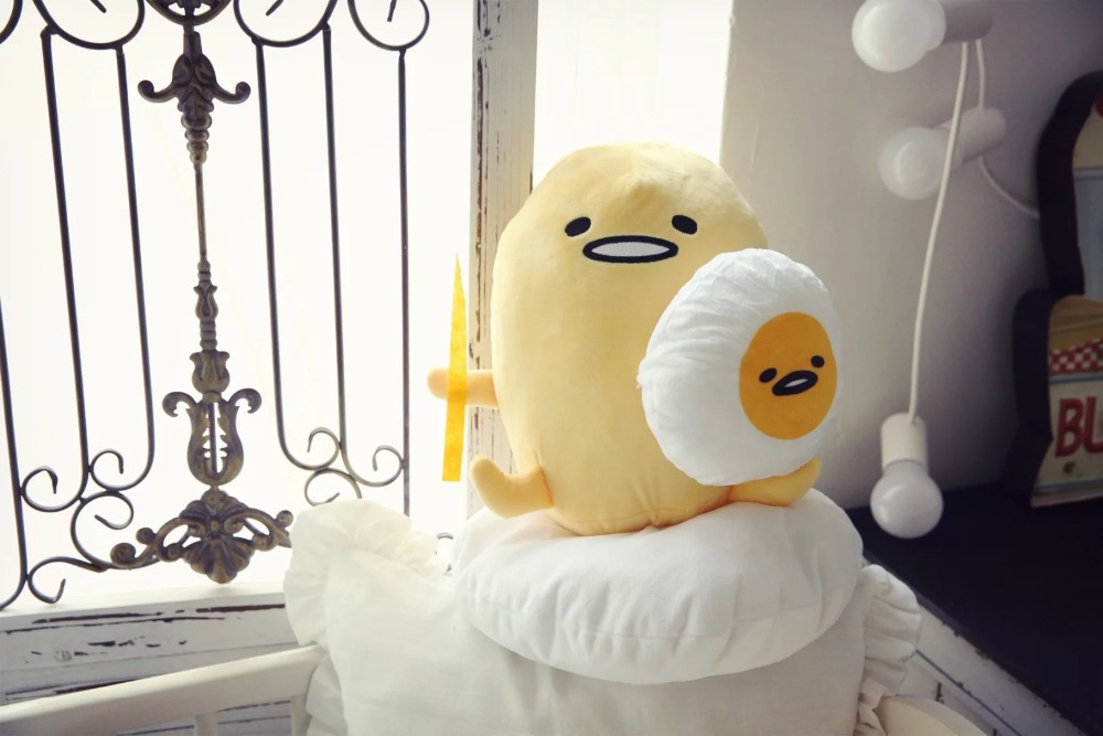 Kawaii Gudetama Lazy Egg Soft Plush Large Doll Pillow