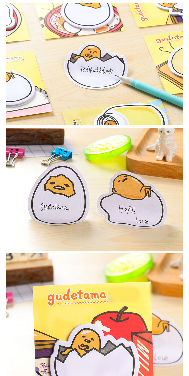 Kawaii Gudetama Lazy Egg Mini Memo Pad Sticky Notes