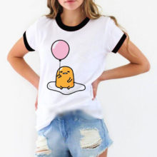 Five more minutes funny sleeping lazy egg print graphic t shirts women Gudetama tshirt tee shirt femme camisas mujer top clothes Five more minutes funny sleeping lazy egg print graphic t shirts women Gudetama tshirt tee shirt femme camisas mujer top clothes