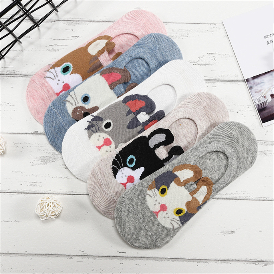 Kawaii Cartoon Casual Ankle Short Socks