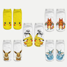 ZHBSLWT Pokemon New Arrival Kawaii Harajuku Women Socks 3D Printed Leisure Socks Pikachu Novelty Low Cut Ankle Cute Socks ZHBSLWT Pokemon New Arrival Kawaii Harajuku Women Socks 3D Printed Leisure Socks Pikachu Novelty Low Cut Ankle Cute Socks
