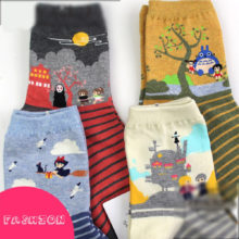 CHAOZHU japanese classic Hayao Miyazaki comic xmas gift birthday girls women cartoon socks My Neighbor Totoro/Spirited Away CHAOZHU japanese classic Hayao Miyazaki comic xmas gift birthday girls women cartoon socks My Neighbor Totoro/Spirited Away
