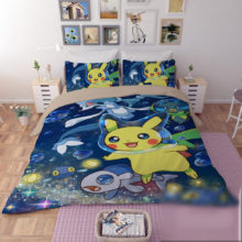 Mxdfafa Anime Pokemon Duvet Cover Set Cartoon Bedding Sets Luxury Duvet Cover Sets 3pcs Include 1 Duvet Cover and 2 Pillowcase Mxdfafa Anime Pokemon Duvet Cover Set Cartoon Bedding Sets Luxury Duvet Cover Sets 3pcs Include 1 Duvet Cover and 2 Pillowcase