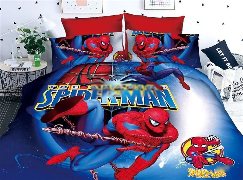 Cartoon Spiderman Duvet Cover Bedding Set Cartoon Spiderman Duvet Cover Bedding Set