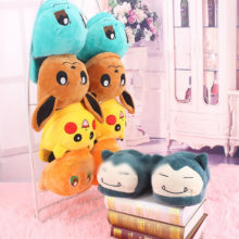Man Women Anime Cartoon Pokemon Pikachu Snorlax Charmander Squirtle Winter Slippers Keep Warm Plush Slip on Cosplay Shoes Man Women Anime Cartoon Pokemon Pikachu Snorlax Charmander Squirtle Winter Slippers Keep Warm Plush Slip on Cosplay Shoes