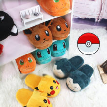 Man Women Anime Cartoon Pokemon Pikachu Snorlax Charmander Squirtle Winter Slippers Keep Warm Plush Slip on Cosplay Shoes Man Women Anime Cartoon Pokemon Pikachu Snorlax Charmander Squirtle Winter Slippers Keep Warm Plush Slip on Cosplay Shoes