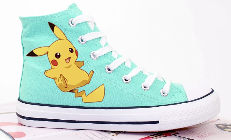 Pikachu Anime Cartoon Canvas Casual Comfortable Shoes For Men And Women