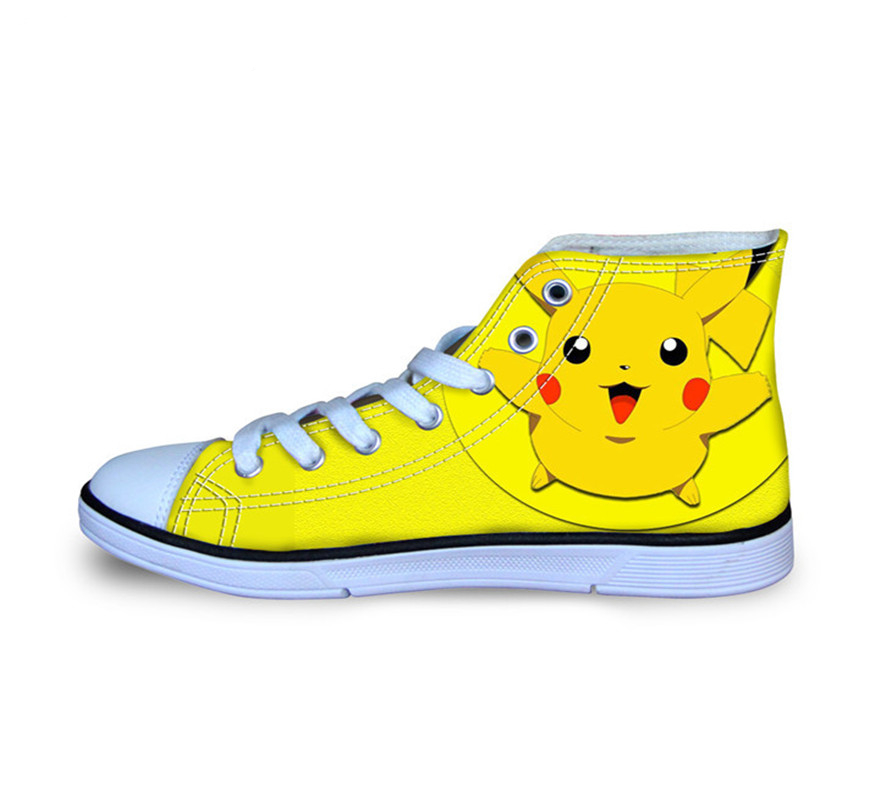 Pikachu Pokemon Pocket Monsters Breathable Canvas Shoes