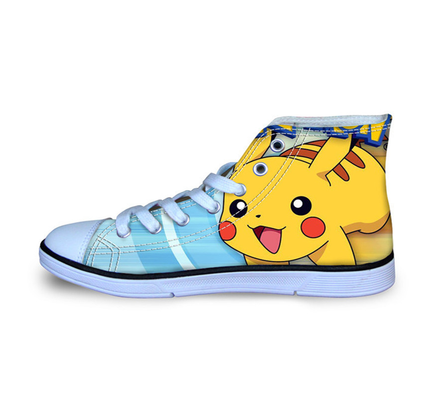 Pikachu Pokemon Pocket Monsters Breathable Canvas Shoes