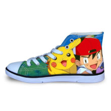 HYCOOL Pikachu Pokemon Pocket Monsters Breathable Canvas Shoes Sport Shoes For Boys and Girls Skateboard Shoes Kids Sneaker HYCOOL Pikachu Pokemon Pocket Monsters Breathable Canvas Shoes Sport Shoes For Boys and Girls Skateboard Shoes Kids Sneaker