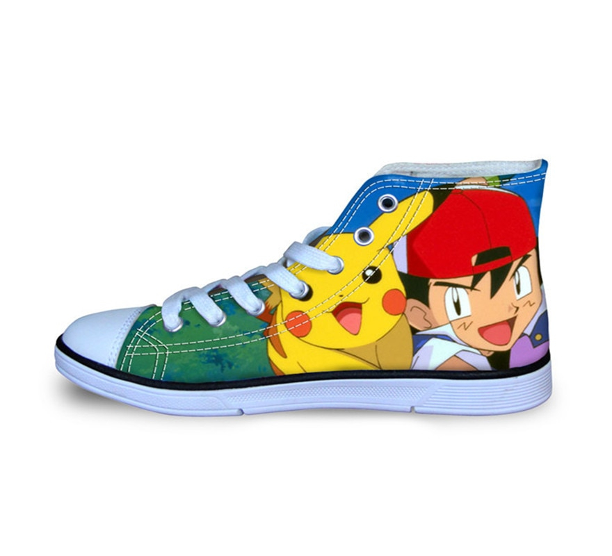 Pikachu Pokemon Pocket Monsters Breathable Canvas Shoes