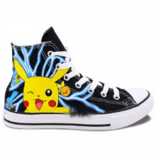 Wen Design Custom Hand Painted Shoes Anime Pokemon Ash Pikachu Pocket Monster Gifts High Top Men Women’s Canvas Sneakers Wen Design Custom Hand Painted Shoes Anime Pokemon Ash Pikachu Pocket Monster Gifts High Top Men Women's Canvas Sneakers