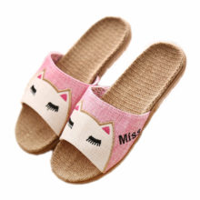 Suihyung Flax Slippers Women Summer Beach Shoes Cute Cat Flip Flops Breathable Slides Woman Indoor Linen Slippers Female Sandals Suihyung Flax Slippers Women Summer Beach Shoes Cute Cat Flip Flops Breathable Slides Woman Indoor Linen Slippers Female Sandals