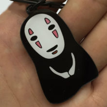 Miyazaki Anime Spirited Away Keychain No Face Man Key Chains Kaonashi Cute Voyage of Chihiro Figures keyring Pendant Miyazaki Anime Spirited Away Keychain No Face Man Key Chains Kaonashi Cute Voyage of Chihiro Figures keyring Pendant