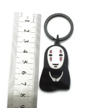 Miyazaki Anime Spirited Away Keychain No Face Man Key Chains Kaonashi Cute Voyage of Chihiro Figures keyring Pendant Miyazaki Anime Spirited Away Keychain No Face Man Key Chains Kaonashi Cute Voyage of Chihiro Figures keyring Pendant